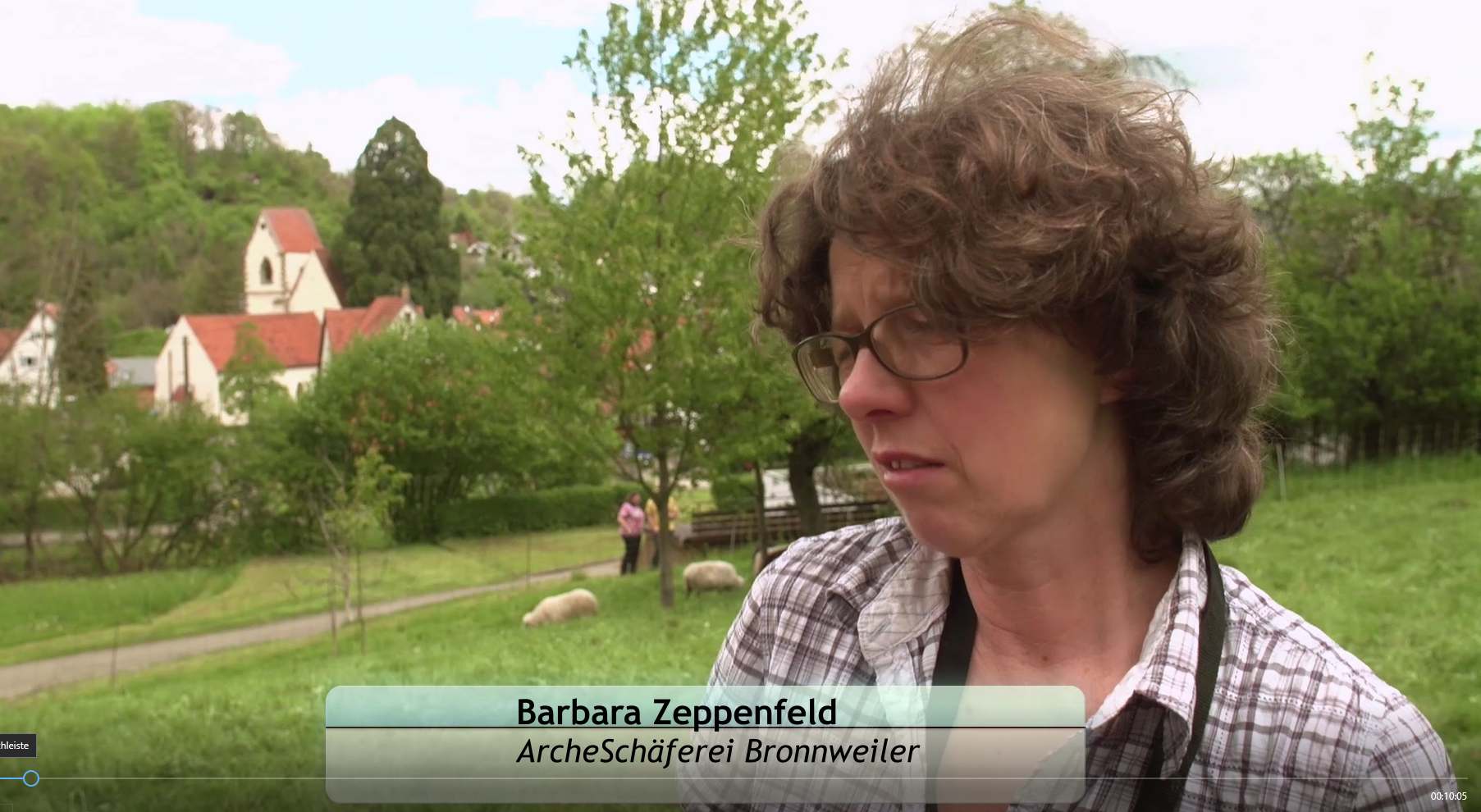 Screenshot aus dem Video: Barabara Zeppenfeld - Archeschäferei